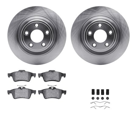 DYNAMIC FRICTION CO 6312-20016, Rotors with 3000 Series Ceramic Brake Pads includes Hardware 6312-20016